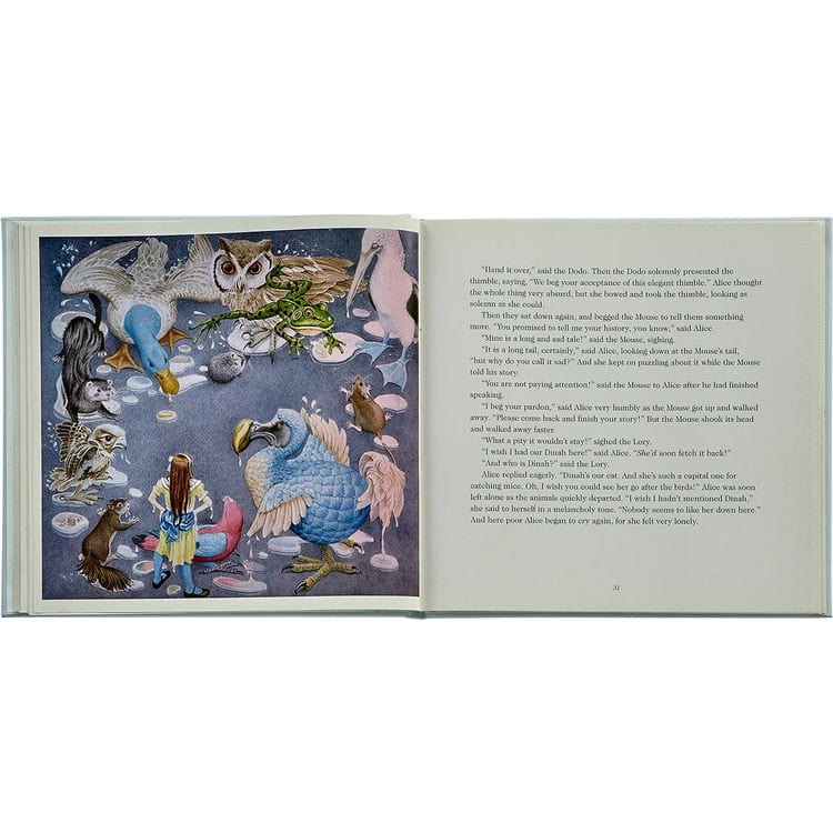 Graphic Image - "Alice's Adventures in Wonderland" Book in Ice Bonded Leather - Books