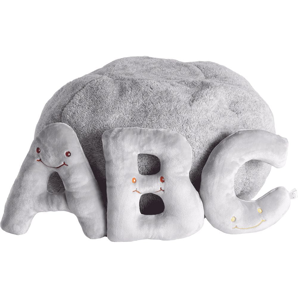 AlphaPals - Alphabet Plush Set - Dove Grey Letters with Light Grey Bag - Plush
