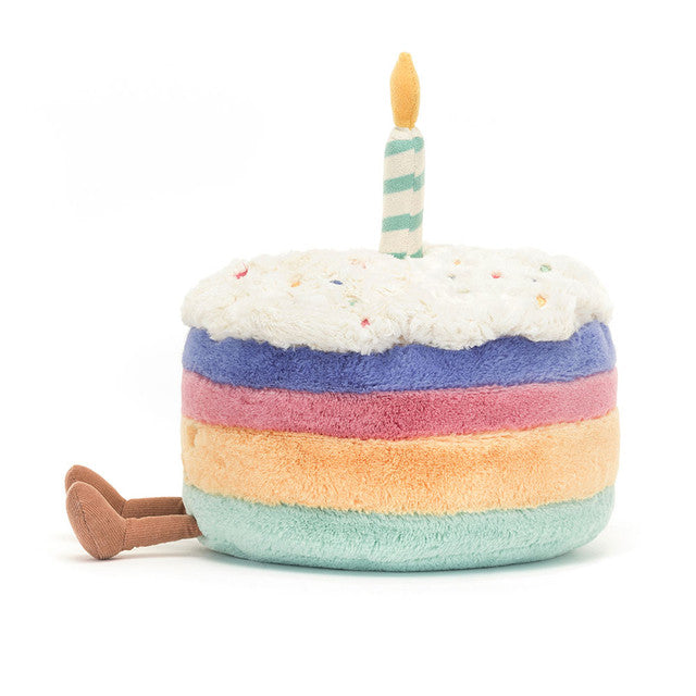 Jellycat, Inc. - Amuseables Rainbow Birthday Cake Plush - Plush