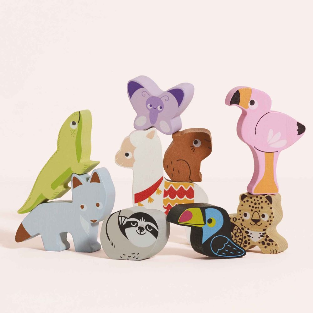 Le Toy Van - Andes Stacking Animals & Bag - Infants
