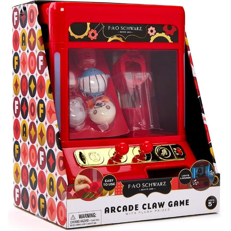 FAO Schwarz STEM Arcade Claw Game with Plush Prizes