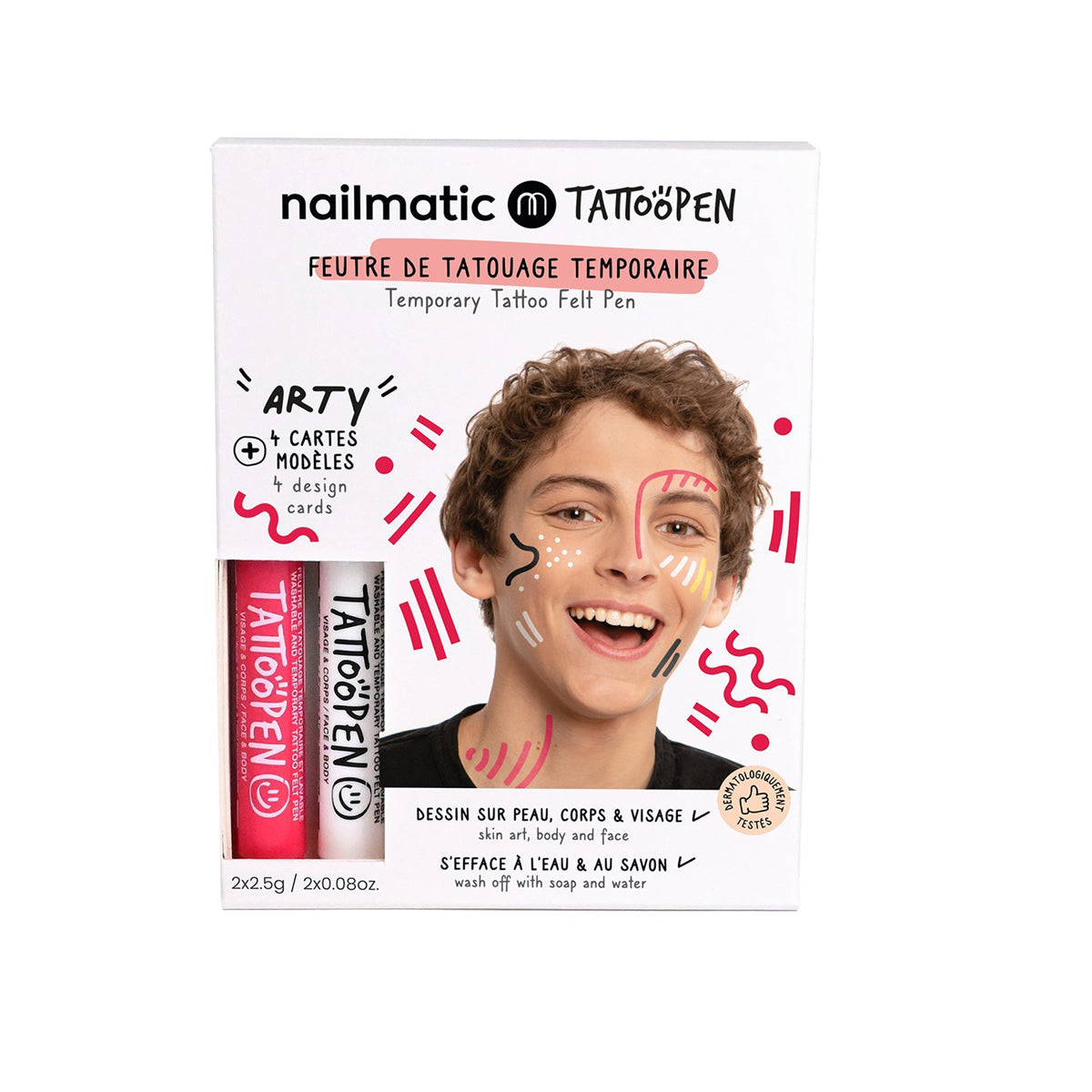 Nailmatic - Arty Tattoo Pen Set for Kids - Trend Accessories