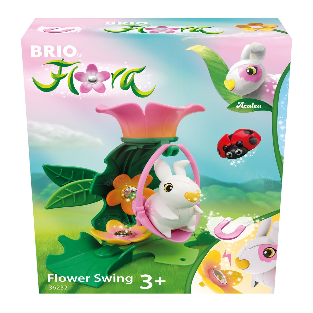 Brio - Azalea Flower Swing Flora Playset - Preschool