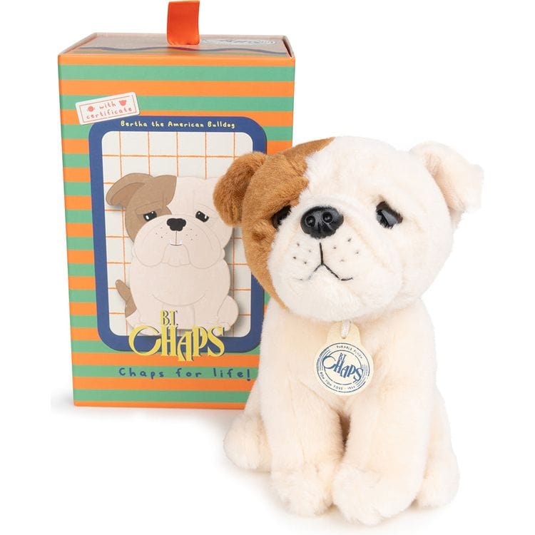 Bon Ton Toys - BT Chaps Bertha the American Bulldog Plush in Giftbox - 6.5" - Plush
