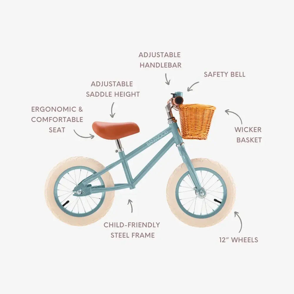 Balance Bike Banwood First Go - Teal