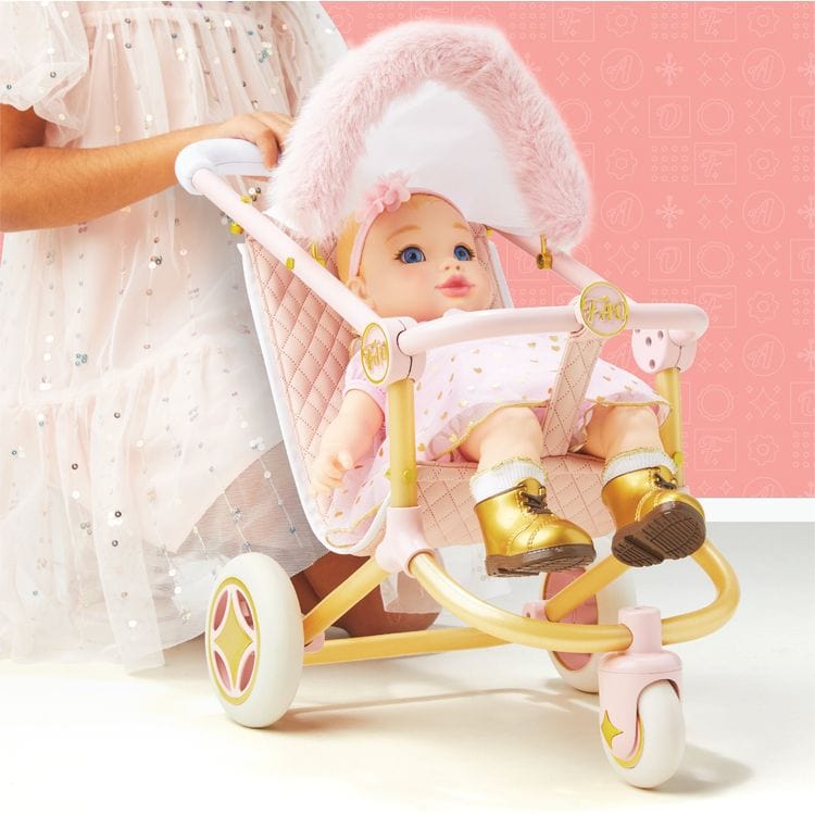 FAO Schwarz - Baby 3-Wheel Doll Stroller - Dolls
