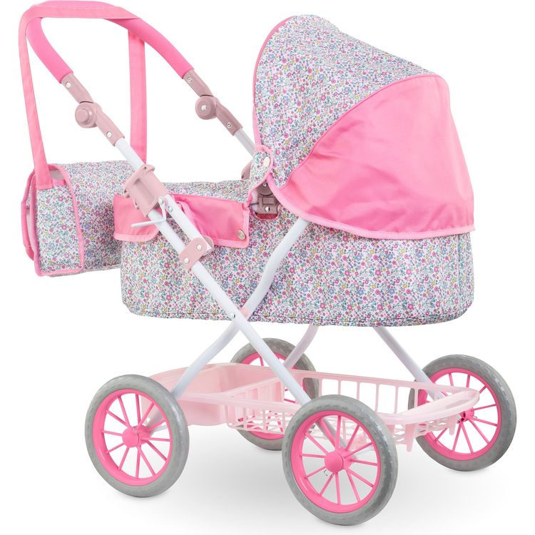 Corolle - Baby Doll Pram - Bright Pink Floral - Dolls