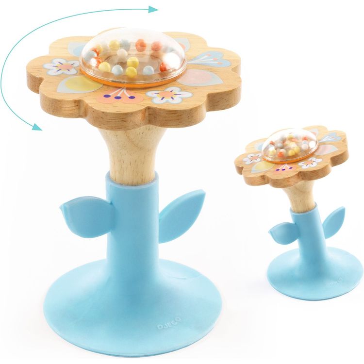Djeco - Baby White BabySwipi Rattle - Infants