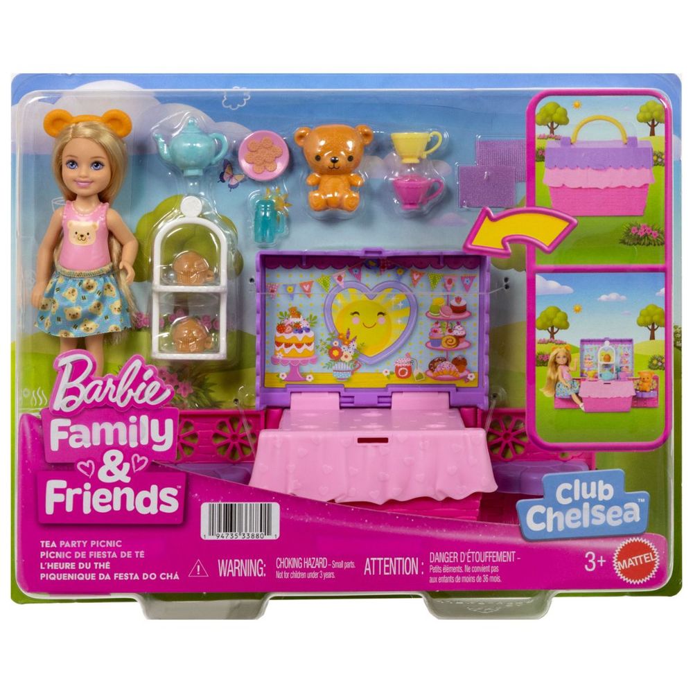 Barbie - Barbie Club Chelsea Tea Party Picnic Playset - World of Barbie