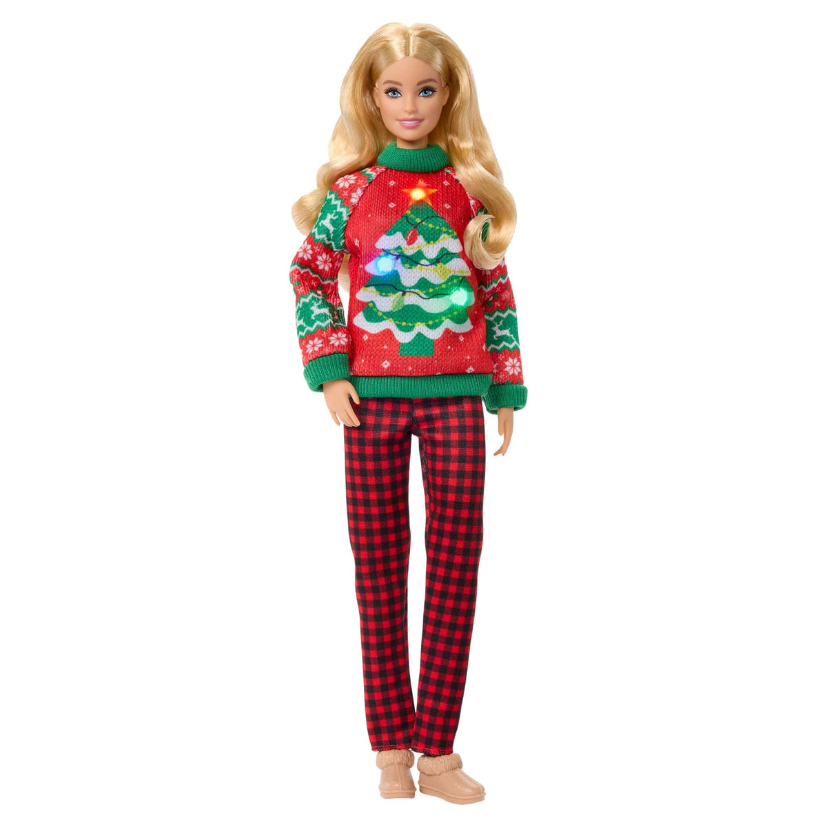 Barbie - Barbie Holiday Sweater Doll with Long Blonde Hair - World of Barbie