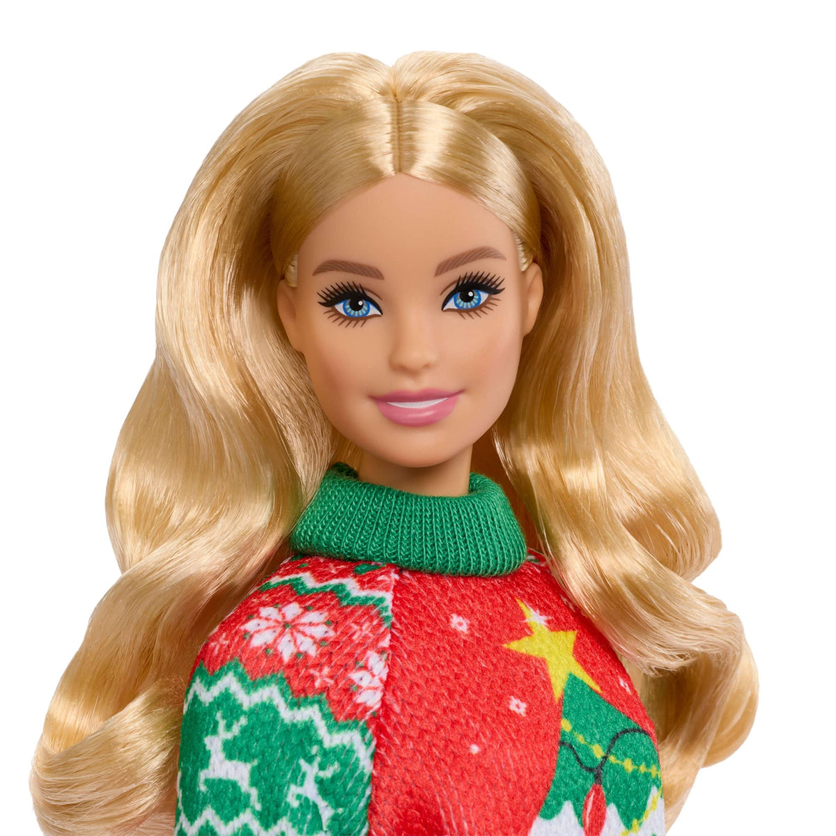 Barbie - Barbie Holiday Sweater Doll with Long Blonde Hair - World of Barbie