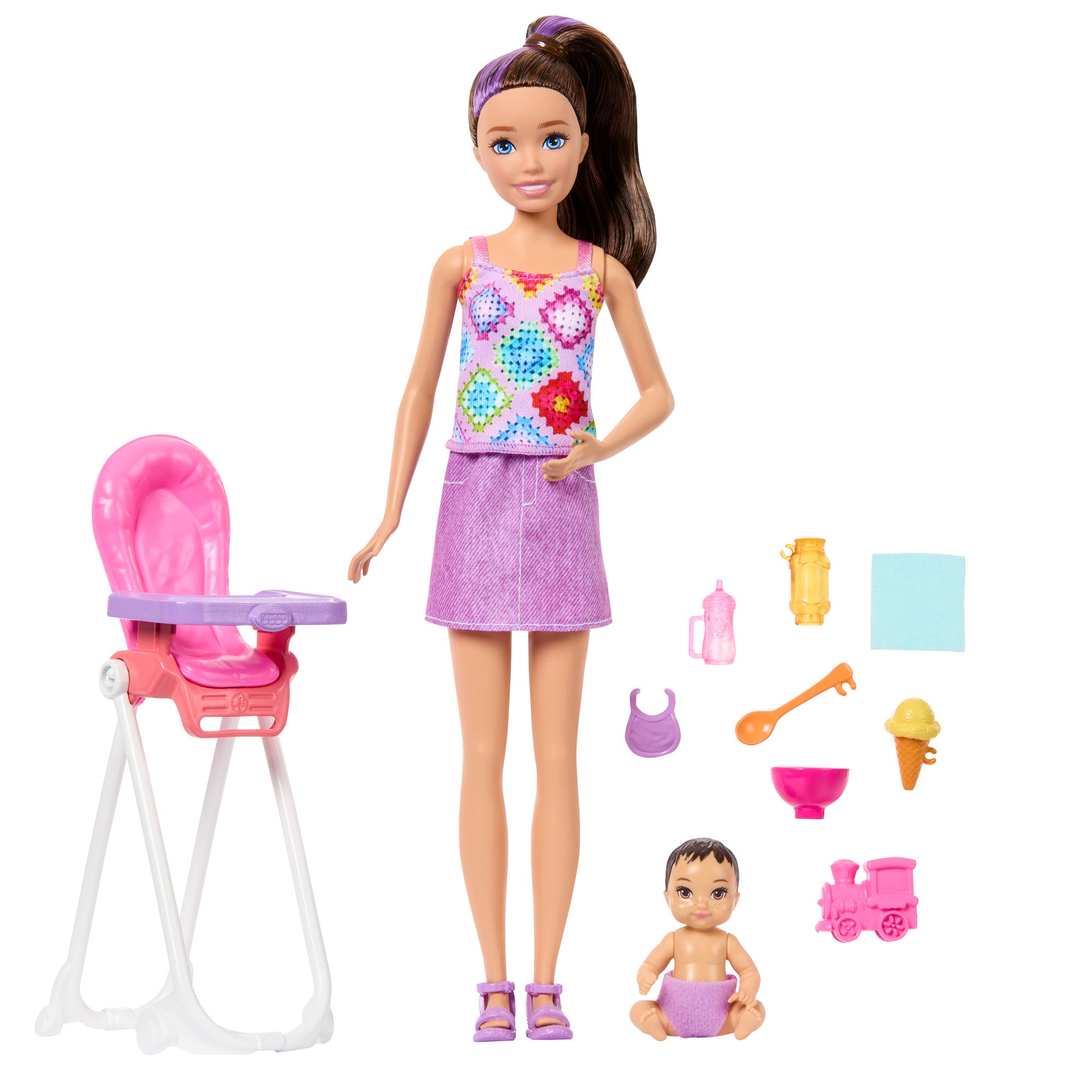 Barbie - Barbie Skipper Babysitters Inc. Meal Time Playset - World of Barbie