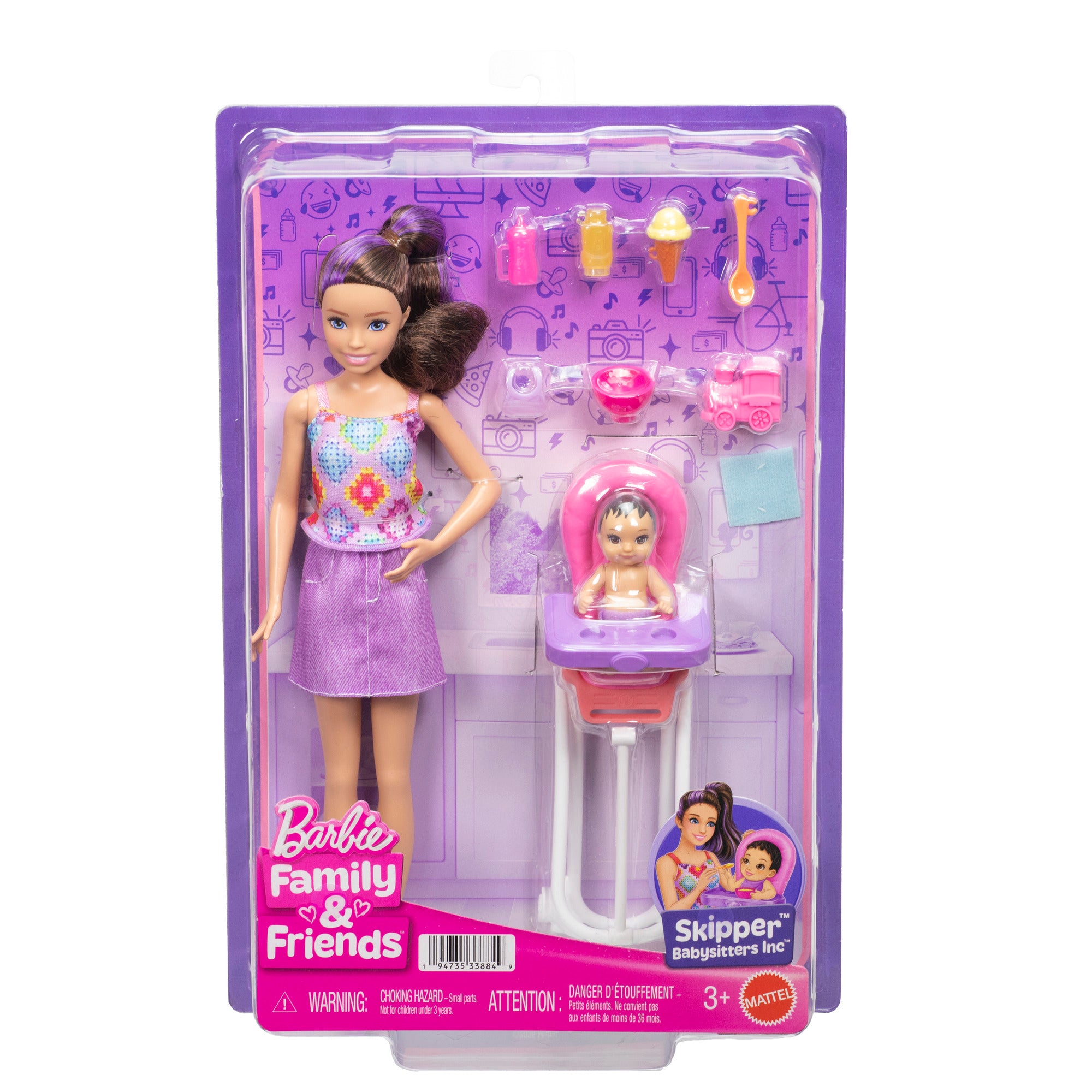 Barbie - Barbie Skipper Babysitters Inc. Meal Time Playset - World of Barbie