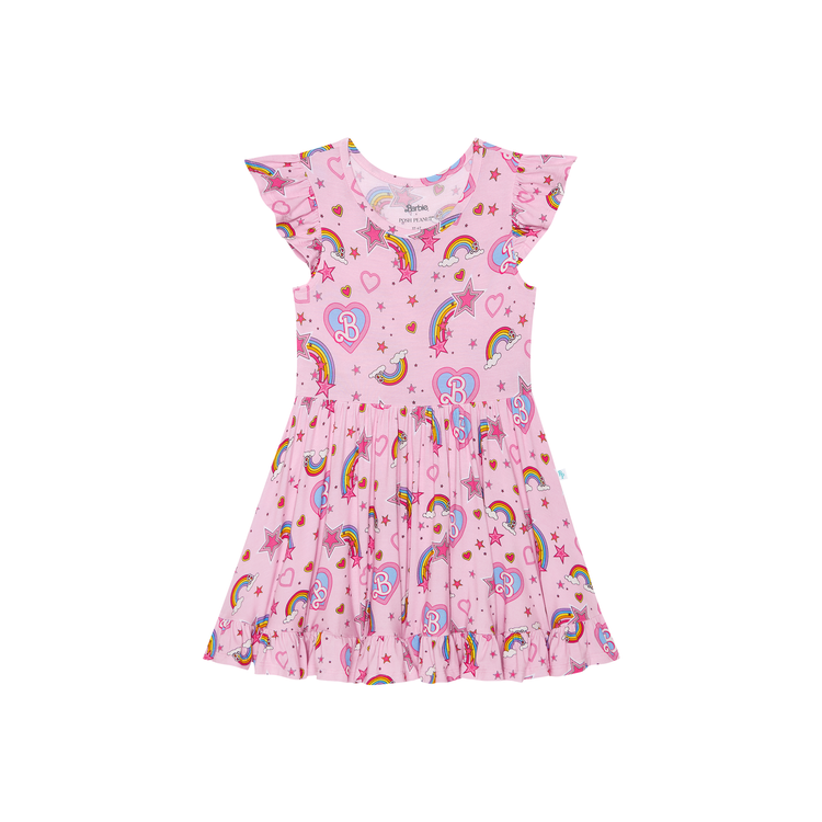 Posh Peanut - Barbie Star Power - Cap Sleeve Ruffled Twirl Dress - World of Barbie