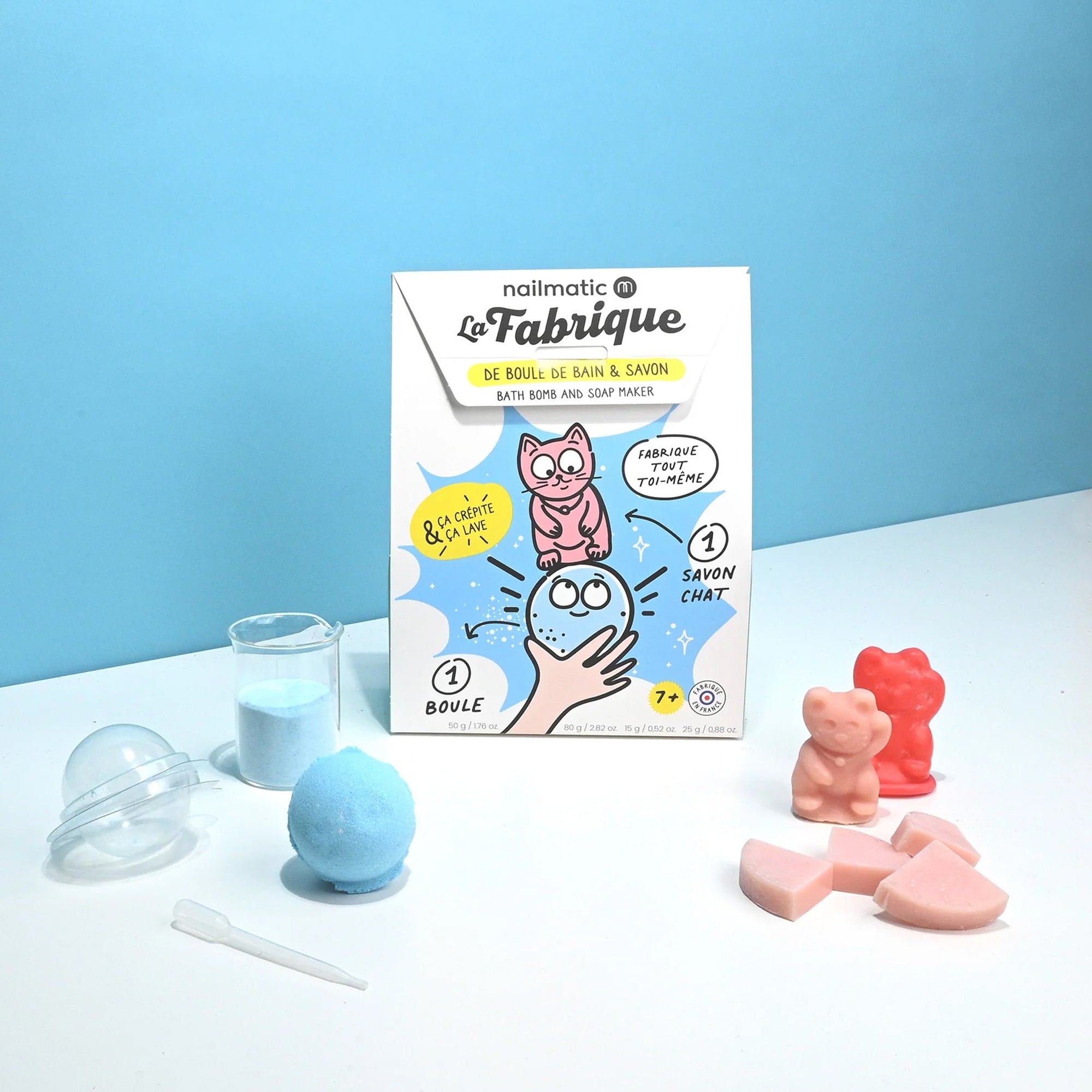 Nailmatic - Bath Bomb & Soap Making Kit for Kids - Crackling - Trend Accessories