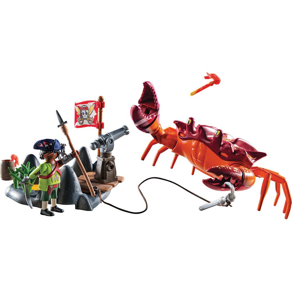 Playmobil - Battle against the Giant Crab Playset - Preschool
