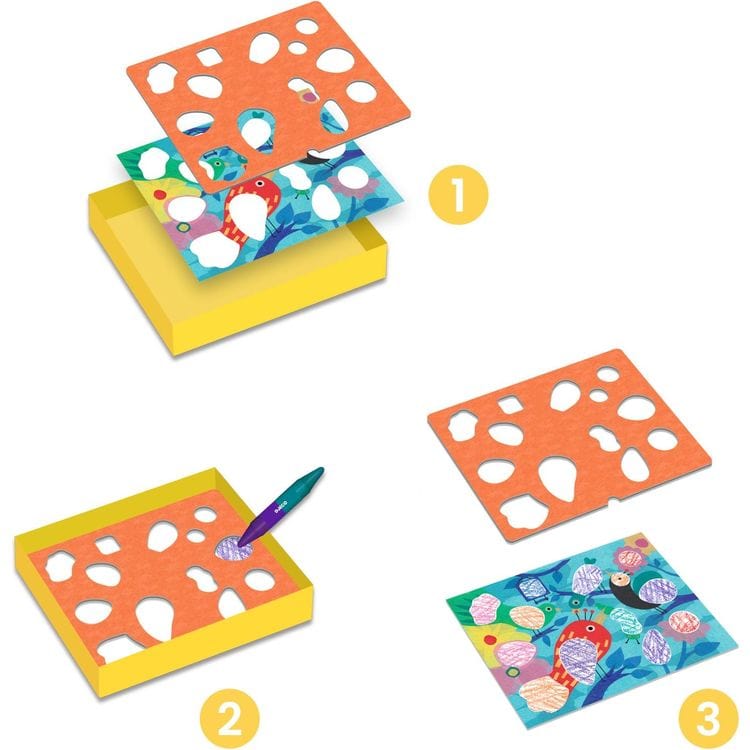 Djeco - Birdie & Co Beginner's Coloring Set - Creativity