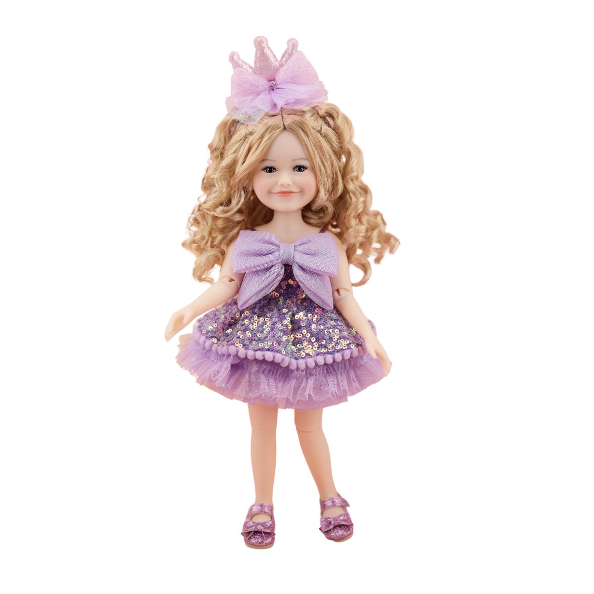 Ruby Red Fashion Friends - Birthday Siblies Doll - Fair Skin, Purple Dress - Dolls