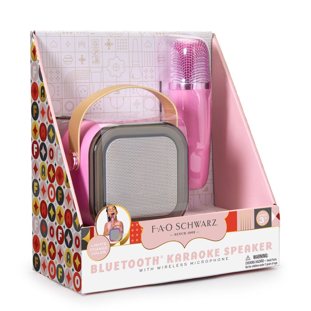 FAO Schwarz - Bluetooth Karaoke Speaker with Wireless Microphone - Music