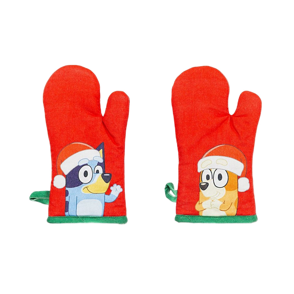 Bluey - Bluey Holiday Youth Apron and Oven Mitt Set - World Of Bluey