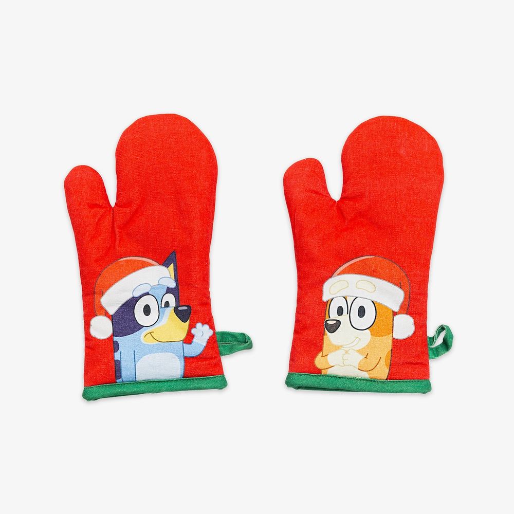 Bluey - Bluey Holiday Youth Apron and Oven Mitt Set - World Of Bluey