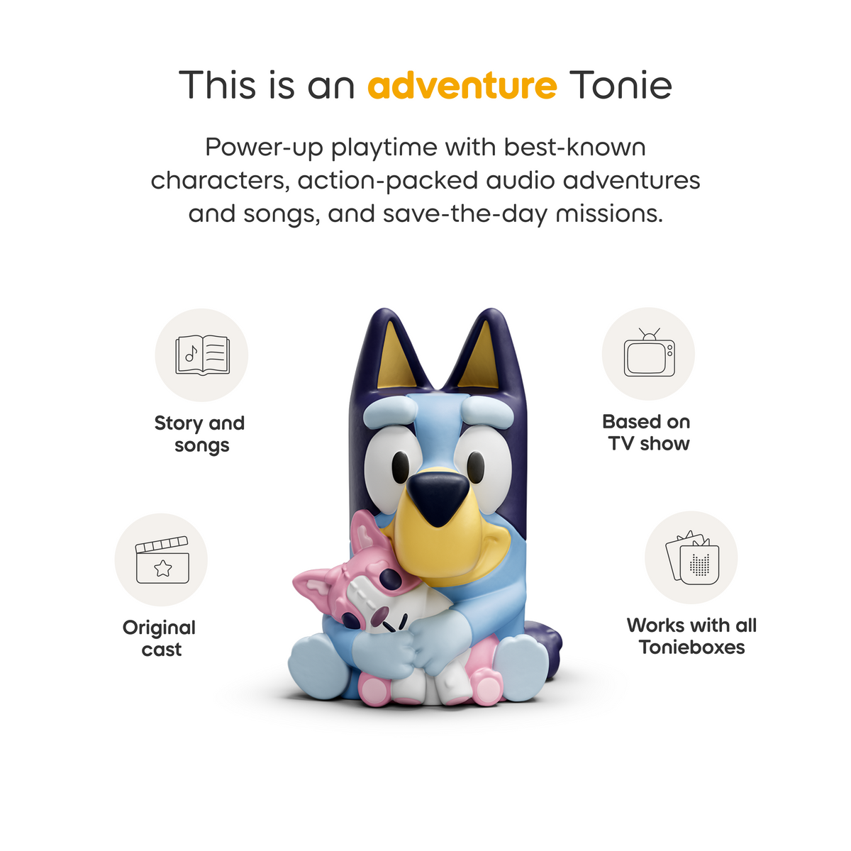 Tonies - Bluey Toniebox 2 Play Set - Sky Blue - Electronics