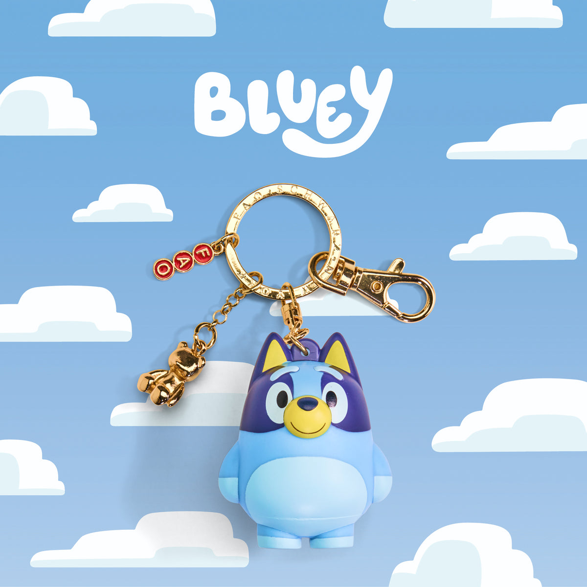 FAO Schwarz - Bluey Vinyl Blob Bag Charm - Collectibles