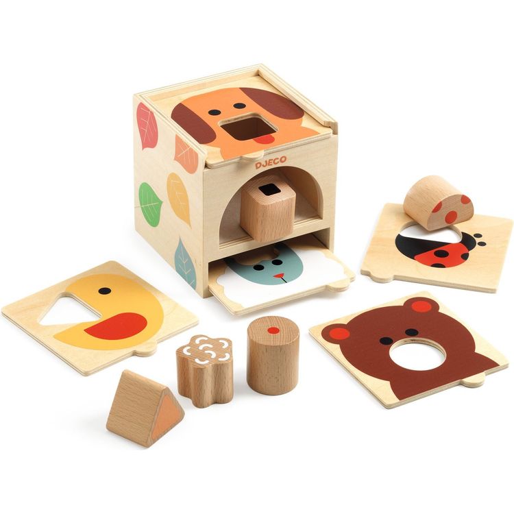 Djeco - BoxBasic Sorting Activity Toy - Preschool
