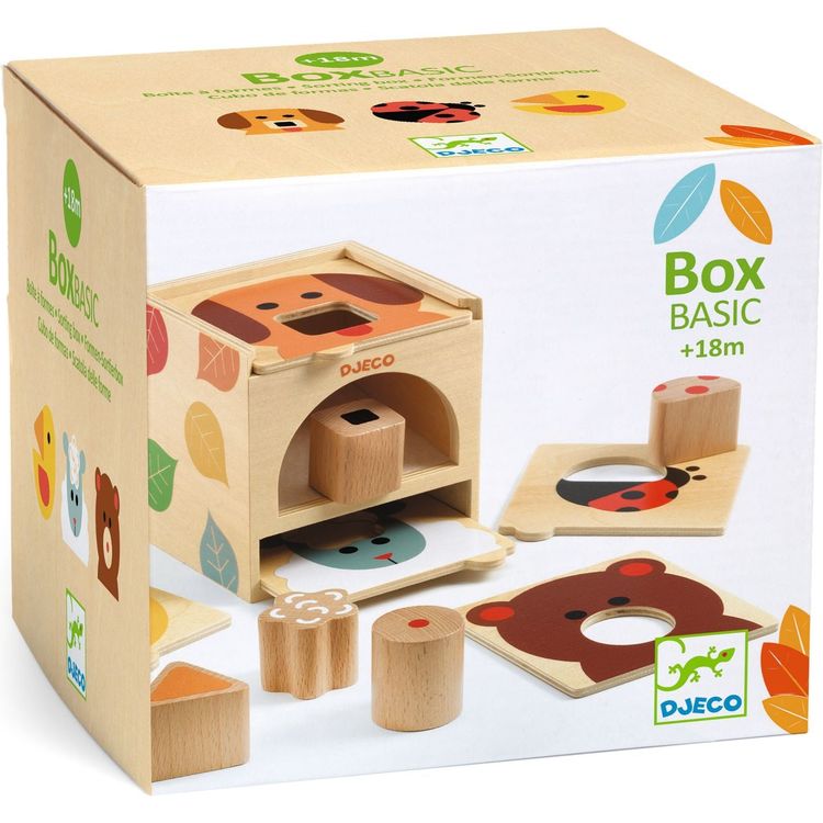 Djeco - BoxBasic Sorting Activity Toy - Preschool