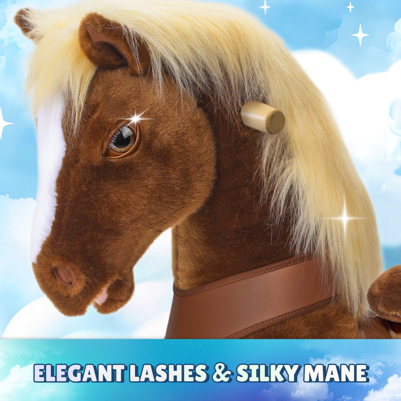 PonyCycle, Inc. - Brown Horse Model Y Ride on Toy - 3-4 Years - Preschool
