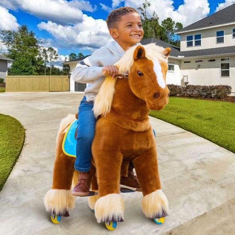 PonyCycle, Inc. - Brown Model X Ride-On Horse - 4-7 Years - Outdoor