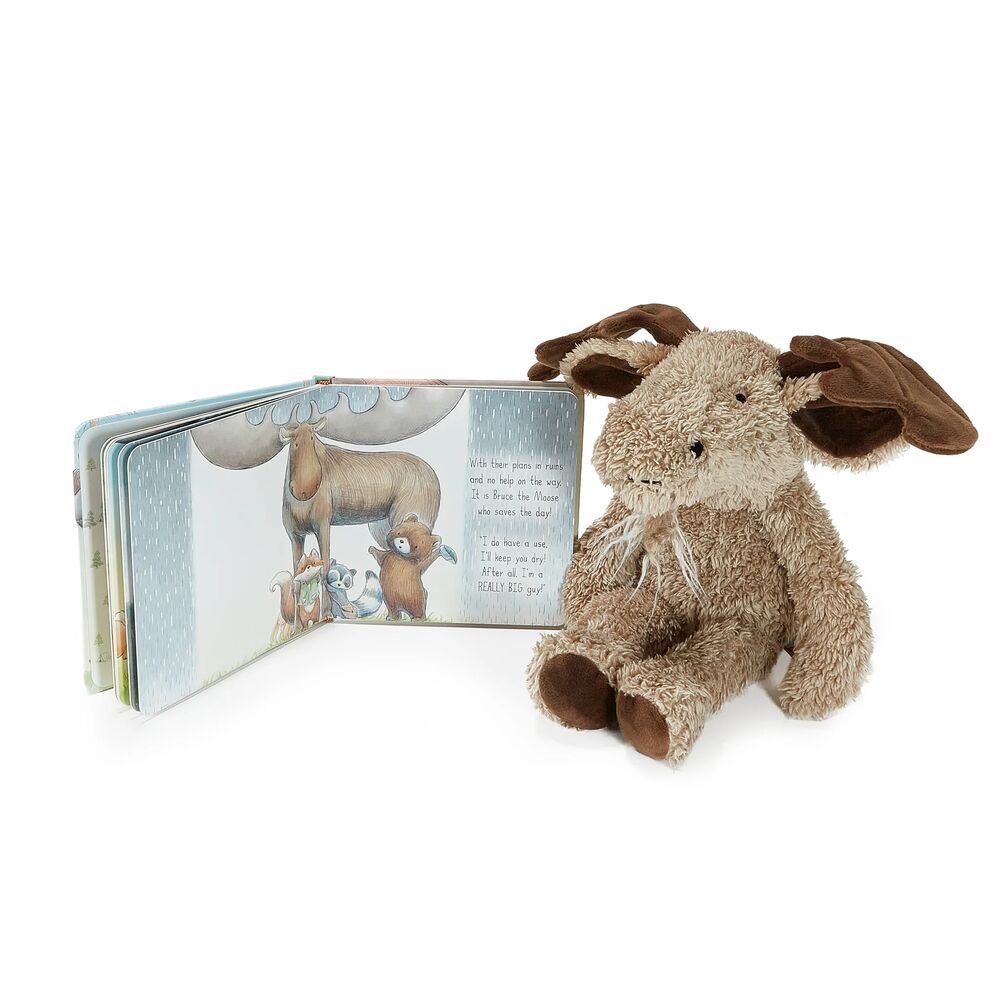 Bunnies By The Bay - Bruce the Moose Plush & Camp Cricket Book Bundle - Infants