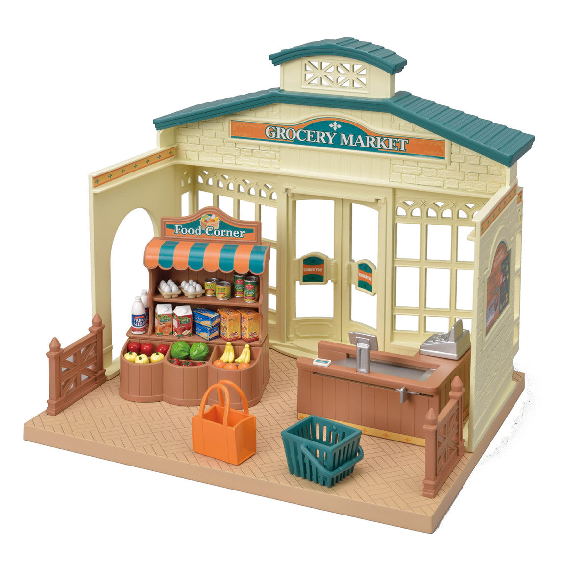 Calico Critters - Calico Critters Grocery Market Stand Playset - Collectibles
