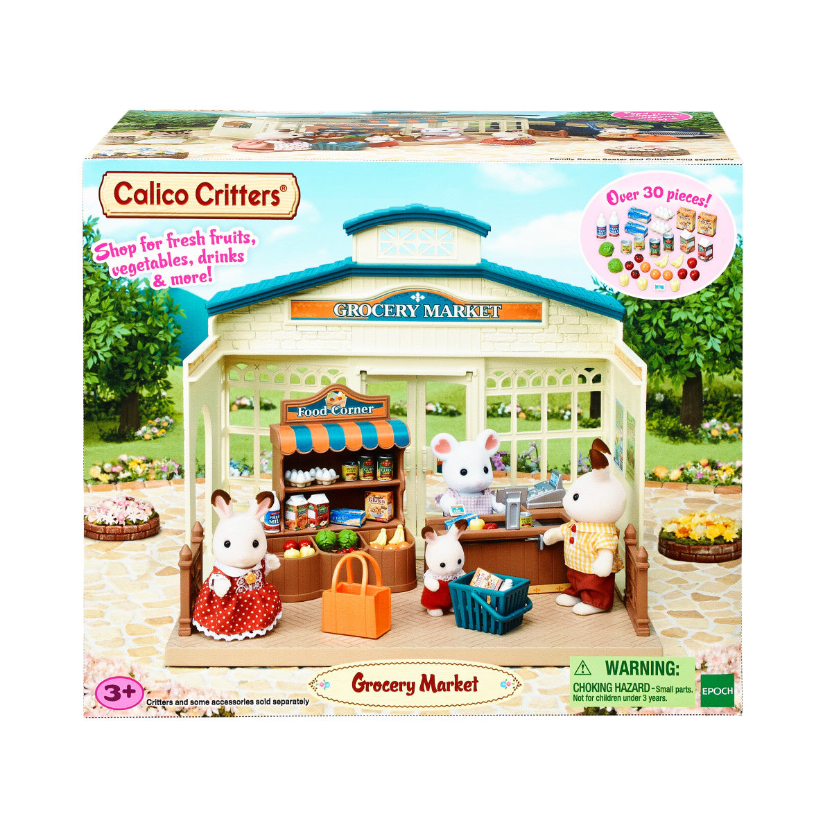 Calico Critters - Calico Critters Grocery Market Stand Playset - Collectibles