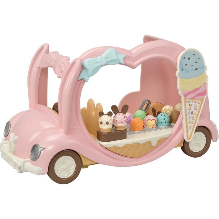 Calico Critters - Calico Critters Ice Cream Van, Toy Vehicle for Dolls - Collectibles