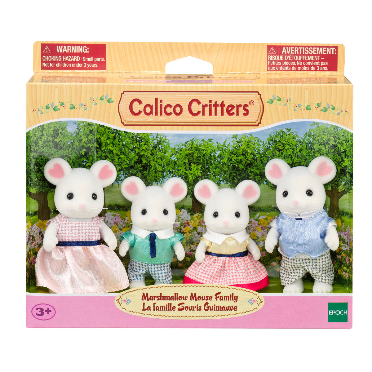Calico Critters - Calico Critters Marshmallow Mouse Family Collectible Doll Figures - Collectibles