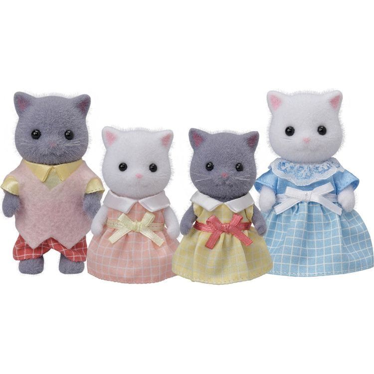 Calico Critters - Calico Critters Persian Cat Family, Set of 4 Collectible Doll Figures - Collectibles