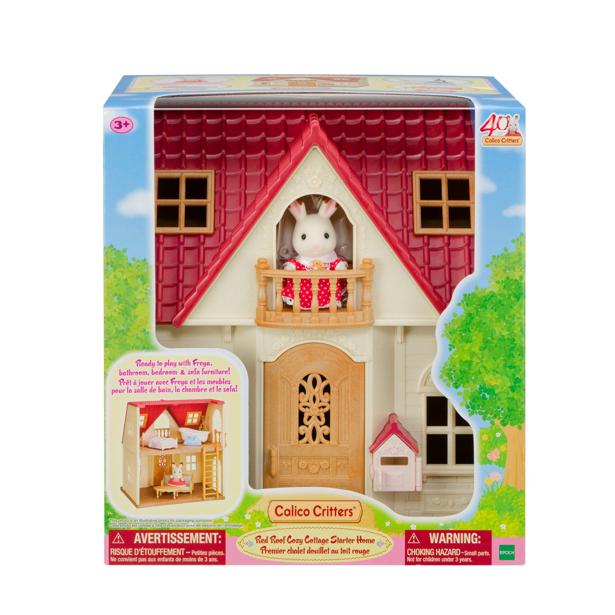 Calico Critters - Calico Critters Red Roof Cozy Cottage Playset - Collectibles