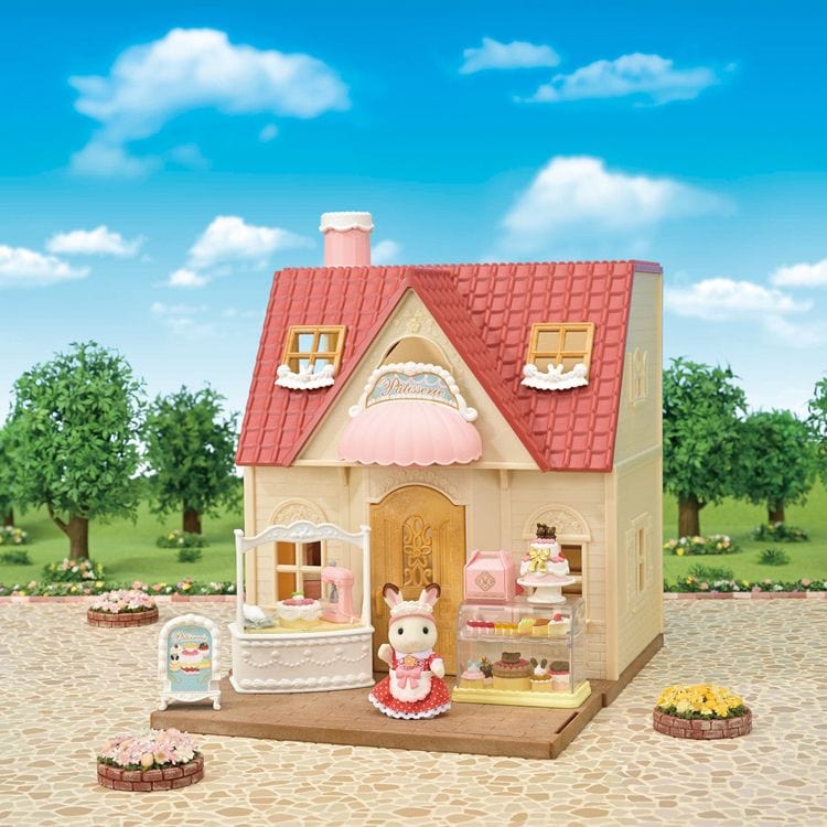 Calico Critters - Calico Critters Village Cake Shop Starter Playset - Collectibles