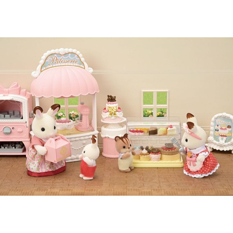Calico Critters - Calico Critters Village Cake Shop Starter Playset - Collectibles