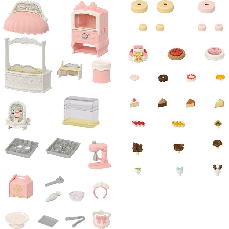 Calico Critters - Calico Critters Village Cake Shop Starter Playset - Collectibles