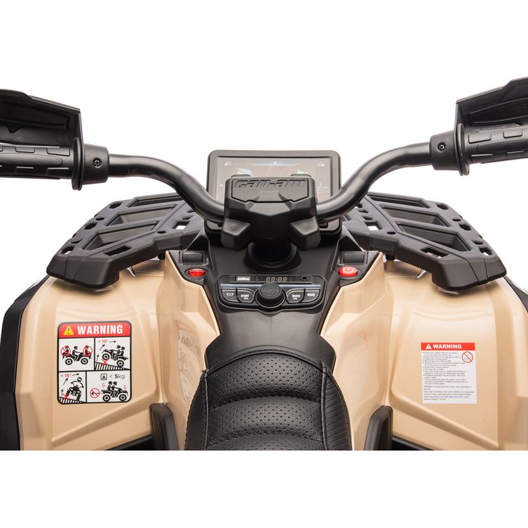 Freddo - Can Am Outlander 24V 4x4 2-Seater Ride on Car - Khaki - Outdoor