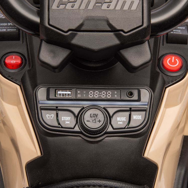 Freddo - Can Am Outlander 24V 4x4 2-Seater Ride on Car - Khaki - Outdoor