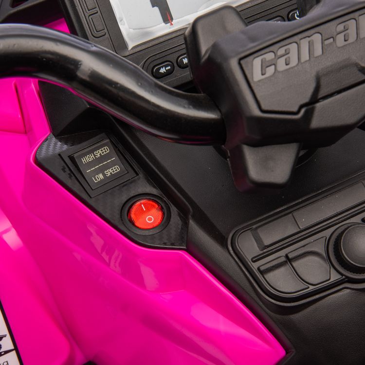 Freddo - Can Am Outlander 24V 4x4 2-Seater Ride on Car - Pink - Outdoor