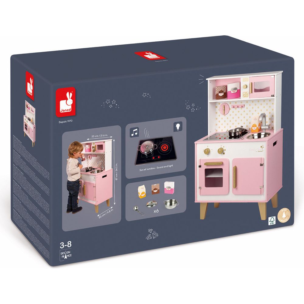 Janod - Candy Chic Big Cooker Kitchen - Preschool