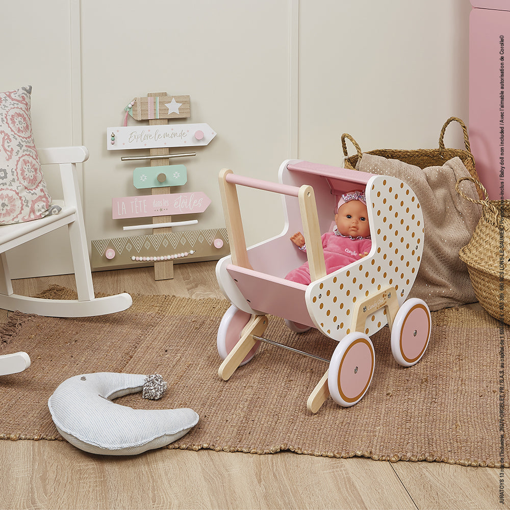 Janod - Candy Chic Doll Stroller - Dolls