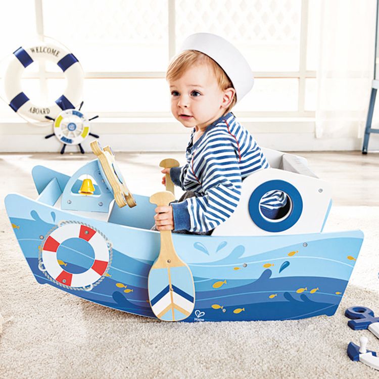Hape - Captains Rocking Boat - Infants
