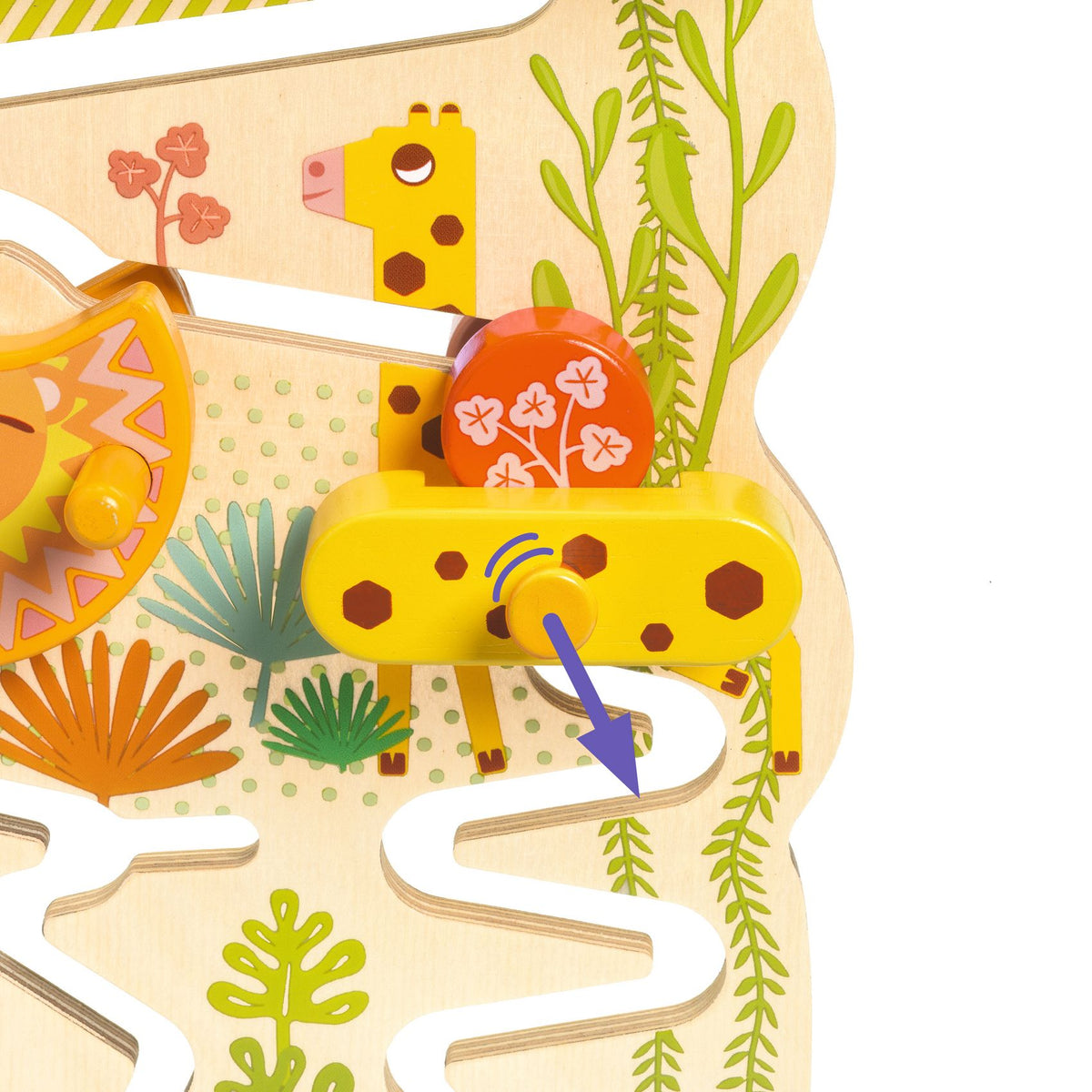 Djeco - Cascadou Wooden Maze Toy - Preschool