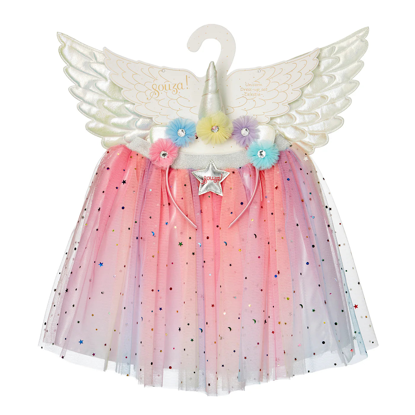 Souza - CelestIa Skirt, Wings & Tiara Costume Set - 3-4 Years - Dress up