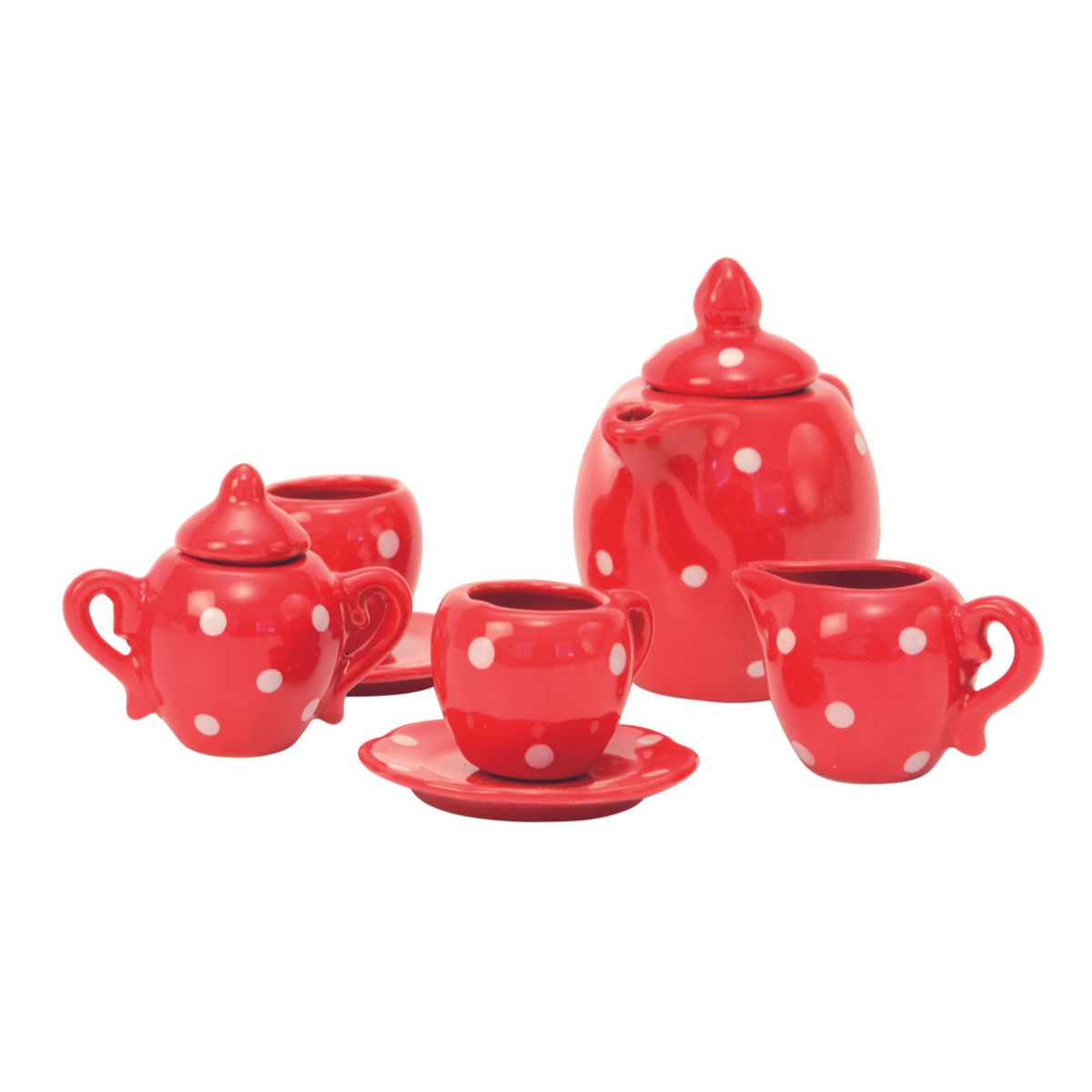 Moulin Roty - Cermaic Tea Party Set with Suitcase - The Big Family - Preschool